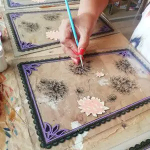 peinture au pinceau