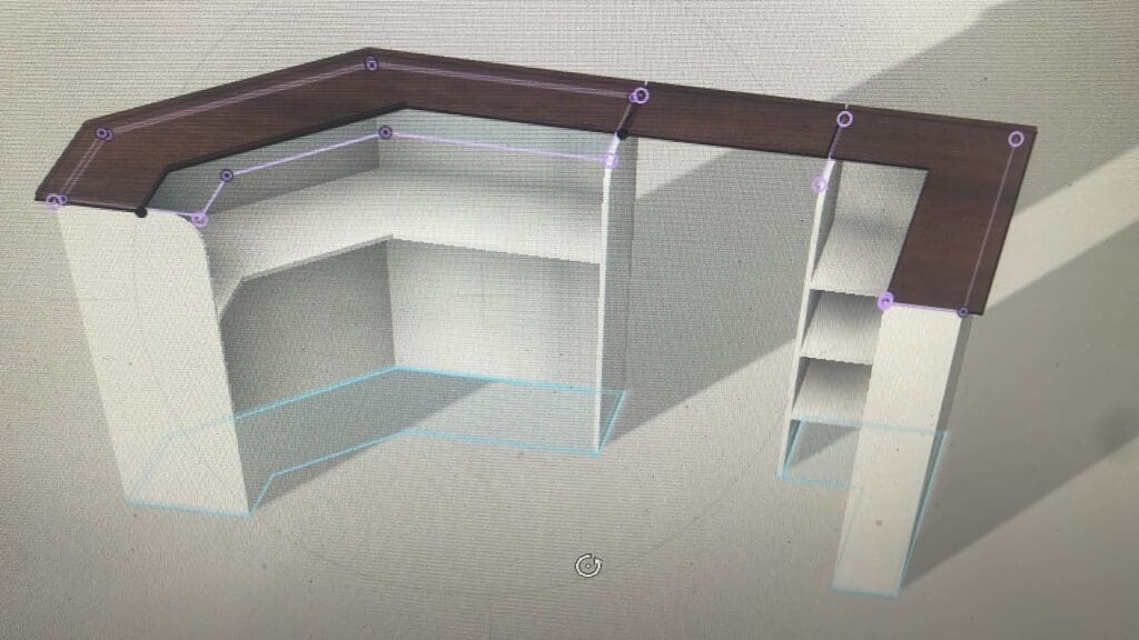 Fabrication sur mesure d’un comptoir